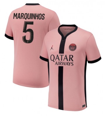 Paris Saint-Germain Marquinhos #5 Replika Tredjetrøje 2024-25 Kortærmet